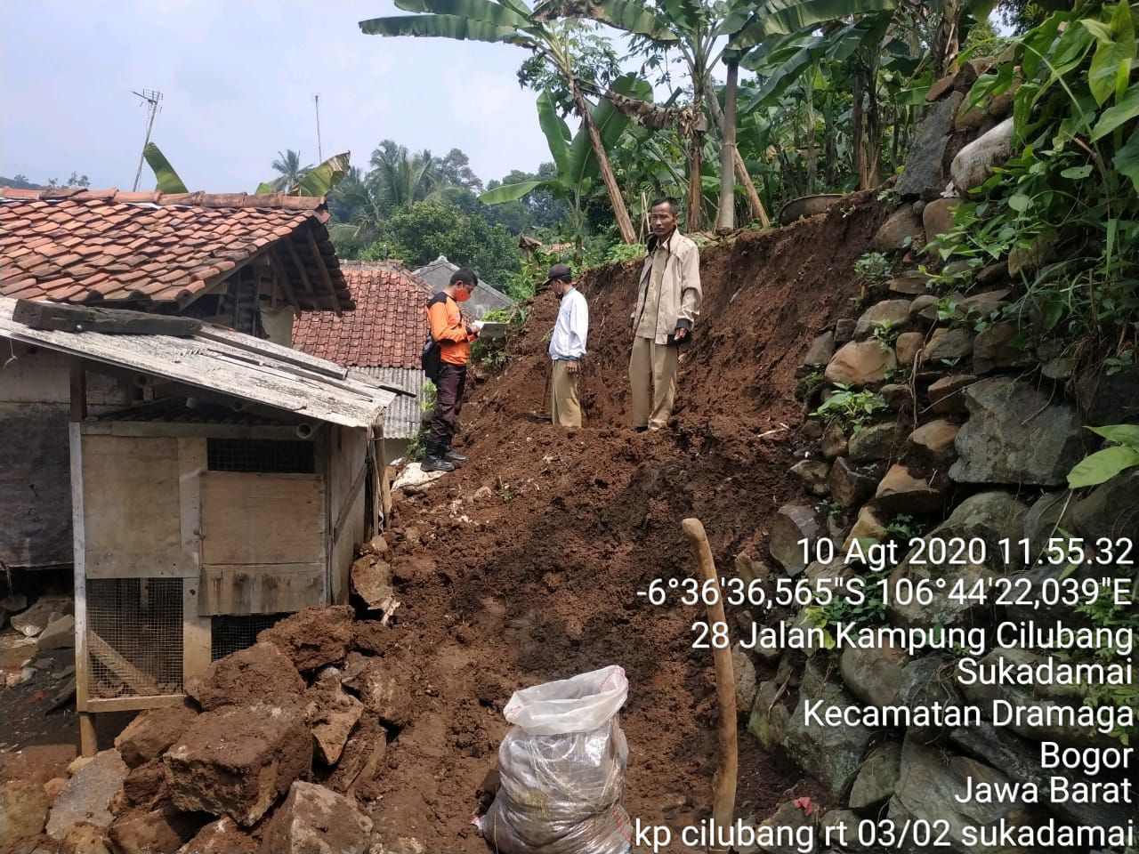 Tanah Longsor Di Kecamatan Dramaga – BPBD Kabupaten Bogor