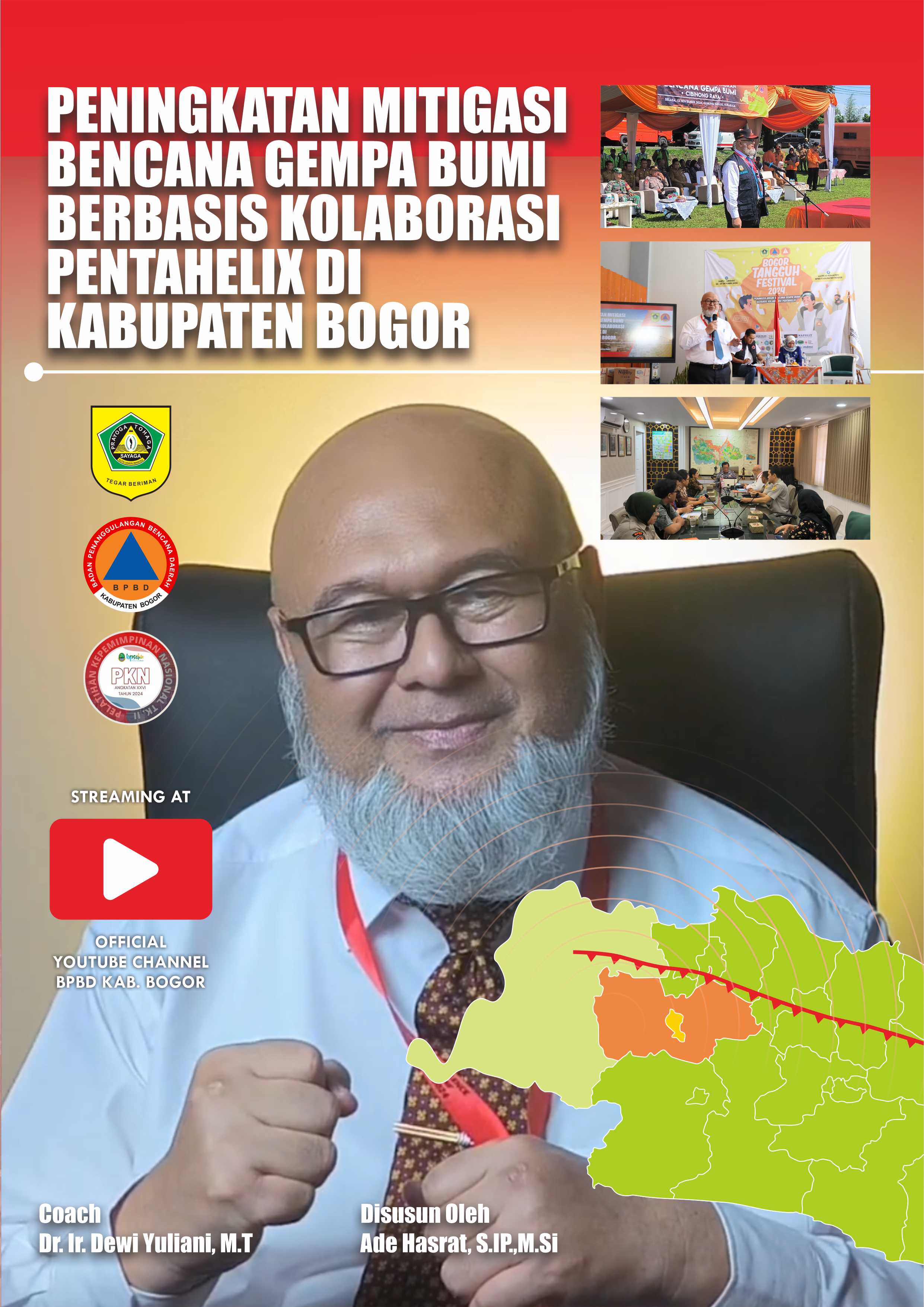 Video Peningkatan Mitigasi Bencana Gempa Bumi Berbasis Kolaborasi Pentahelix di Kabupaten Bogor