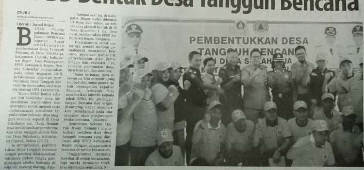 BPBD Bentuk Desa Tangguh Bencana BPBD Bentuk Desa Tangguh Bencana