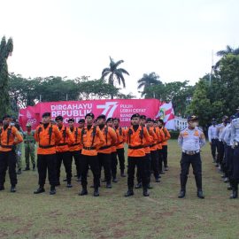 Upacara HUT RI yang ke 77 tahun,BPBD Kabupaten Bogor ikut Serta Dalam Upacara Penaikan Bendera Sang Saka Merah Putih