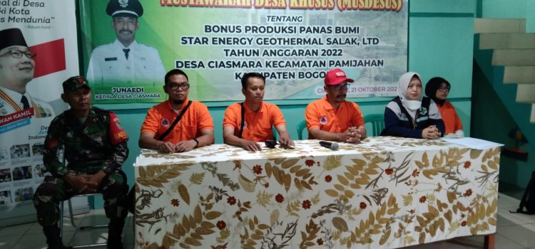 BPBD Kabupaten Bogor melalui Bidang Pencegahan dan Kesiapsiagaan menyelenggarakan Penanganan Bencana di Kecamatan Pamijahan