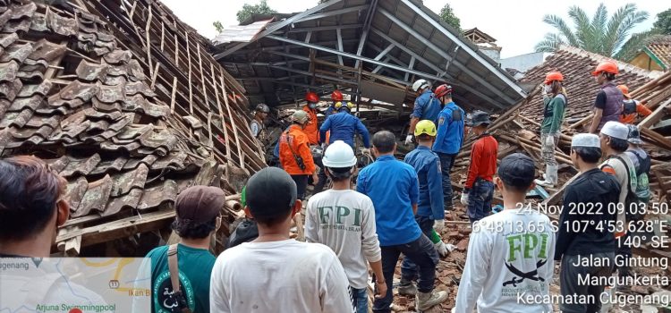 Penanganan dan Evakuasi luar daerah / pasca gempa bumi kabupaten Cianjur
